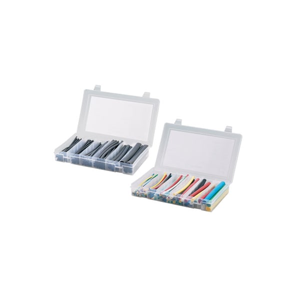 Panduit Adhesive Lined Heat Shrink Tube, Dual Wall, Thin Wall, 3:1 I.D. Shrink Ratio, Black, 6 in KP-HSTTA - main
